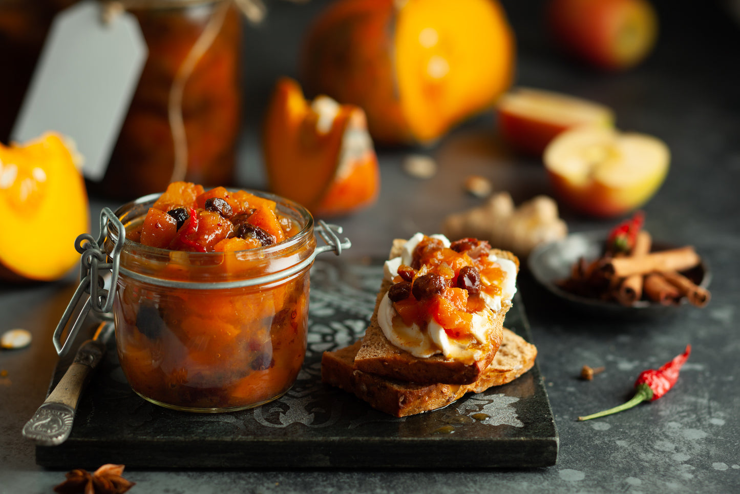 Cravings Hand Crafted Spiced Apple Chutney Serving Suggestion