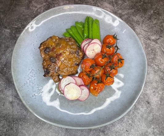 Cravings Foods Australia Pork Scotch Fillet with Spiced Apple Chutney